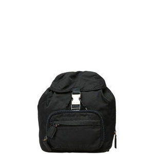 Prada Triangle Backpack Black Nylon